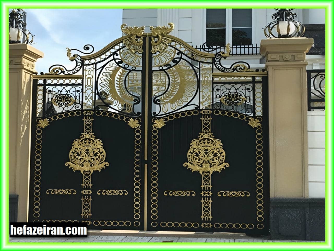 درب حیاط ویلایی فرفورژه