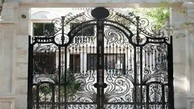 انواع درب فرفورژه فلزی حیاطی