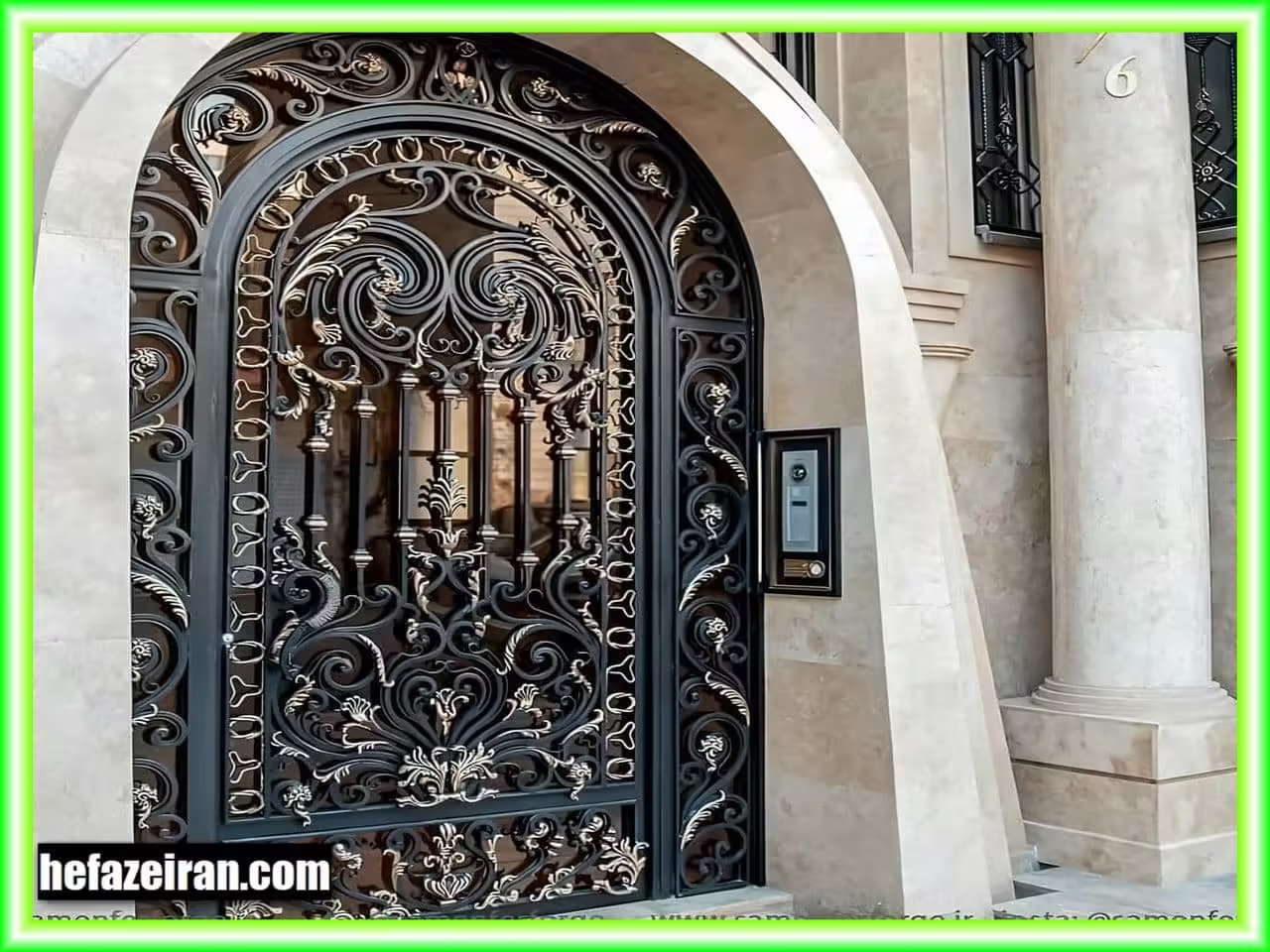درب حیاطی فلزی تک لنگه