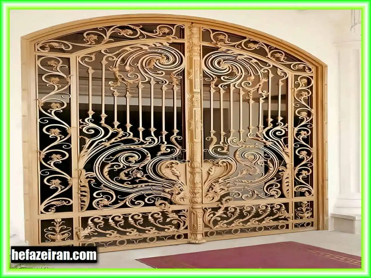 مدلهای مختلف درب حیاط تک لنگه فرفورژه مدلهای مختلف درب حیاط تک لنگه فرفورژه