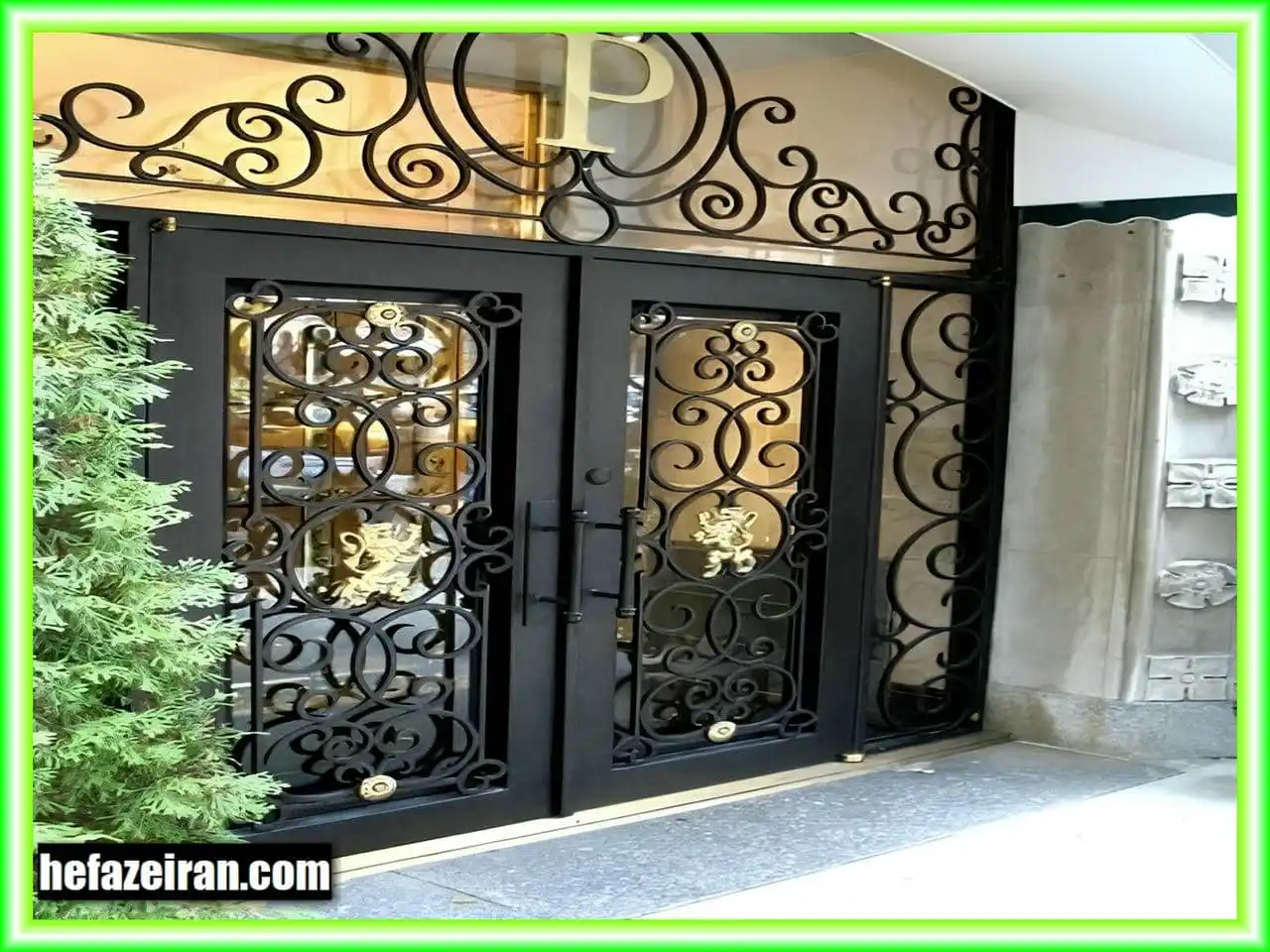 درب فرفورژه مدرن و کاربردی ویلا درب فرفورژه مدرن و کاربردی ویلا