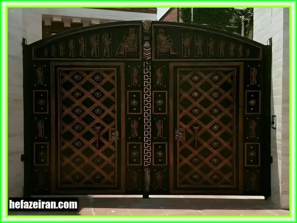 درب فلزی پارکینگ ساده