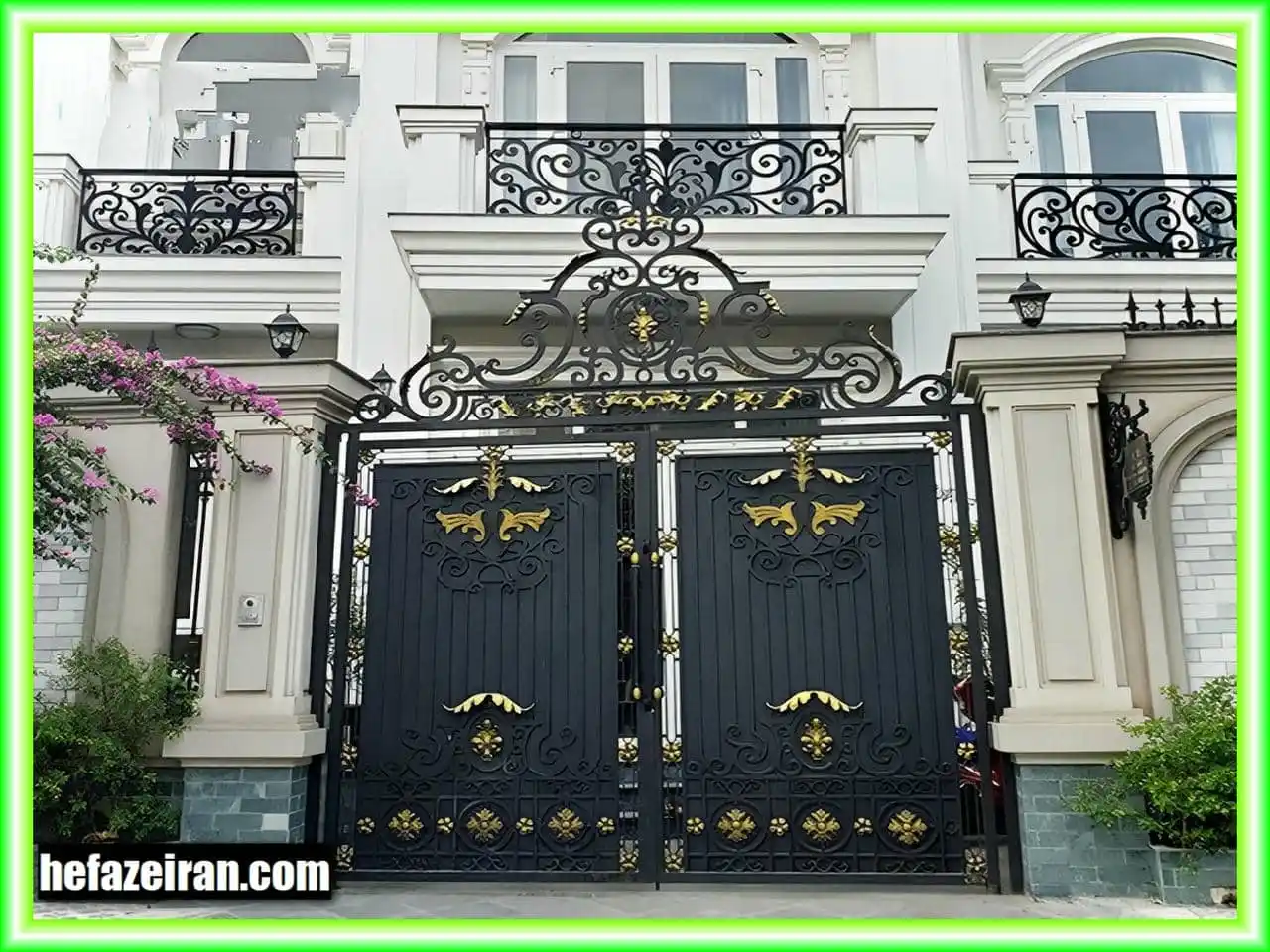درب حیاط فلزی ویلایی درب حیاط فلزی ویلایی