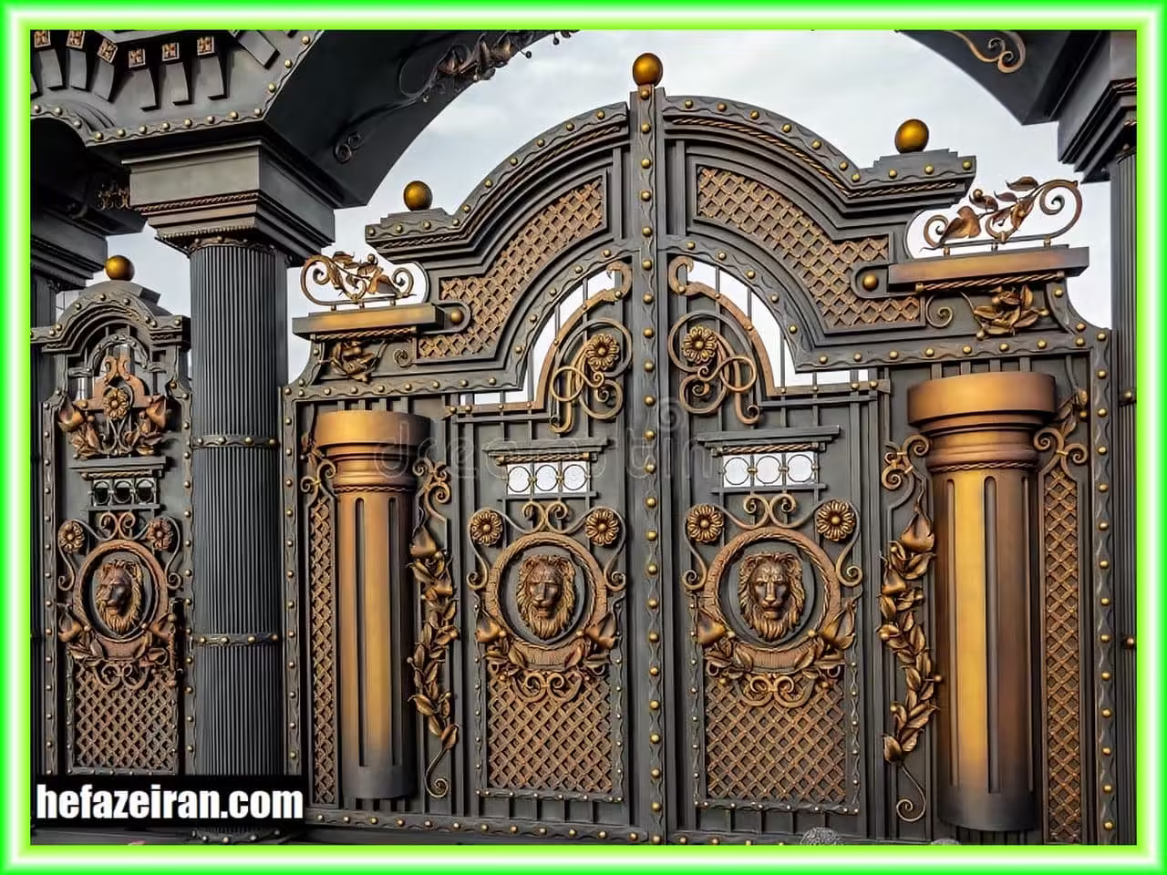طراحی و تولید دربهای فرفورژه برای حیاط و ویلا طراحی و تولید دربهای فرفورژه برای حیاط و ویلا