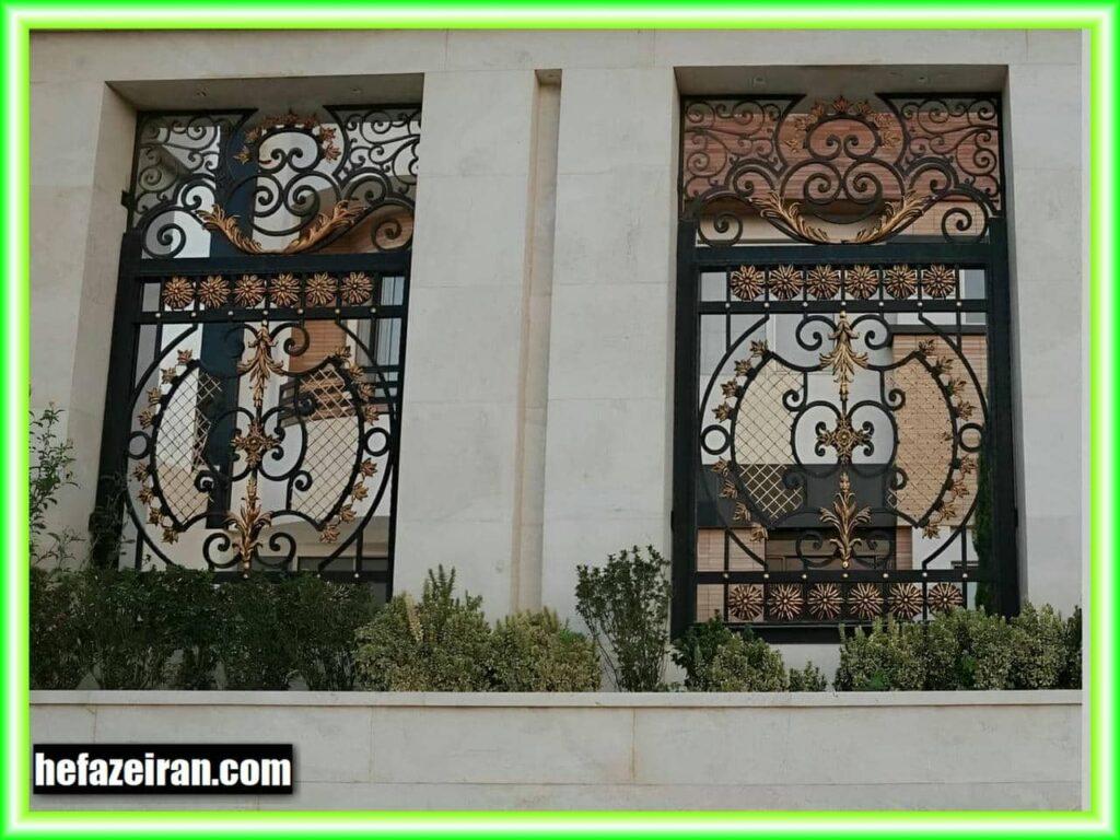 مزایای انتخاب حفاظ پنجره فرفورژه باغ ویلا دوجداره بزرگ