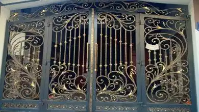 کارخانه درب حیاط فلزی