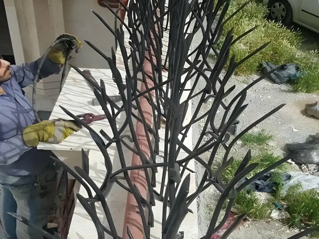 تعداد ردیفهای حفاظ شاخ گوزنی تعداد ردیفهای حفاظ شاخ گوزنی