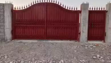 درب حیاطی فلزی دست ساز