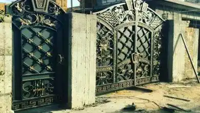 درب ورودی خانه ویلایی