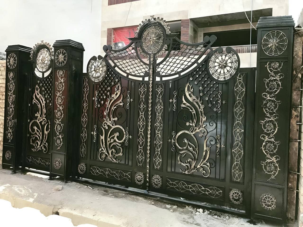 درب فرفورژه ثامن مدل ترک | حفاظ ایران درب فرفورژه ثامن مدل ترک