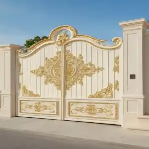 درب فلزی مدل گل آرا