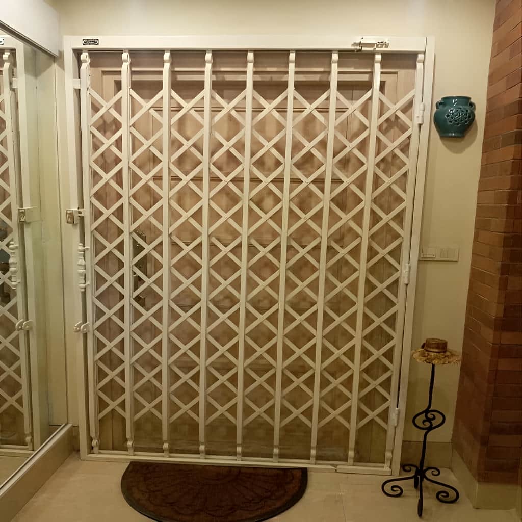 درب آکاردئونی تمام گل دوبل چهار جداره