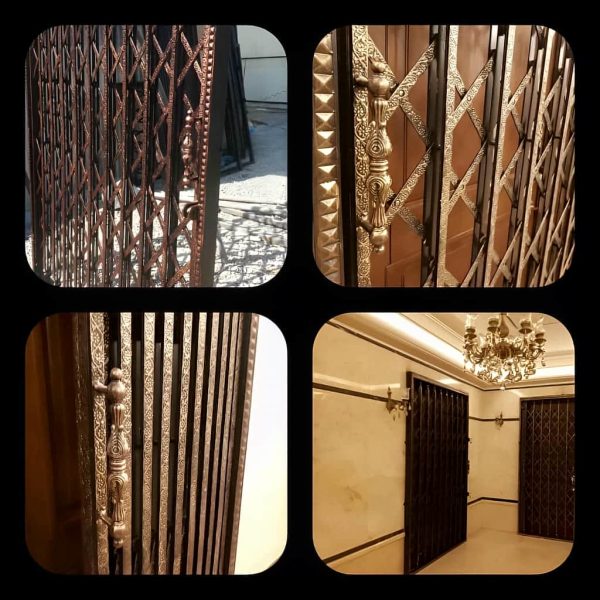 قیمت درب آکاردئونی تمام گل سلطنتی