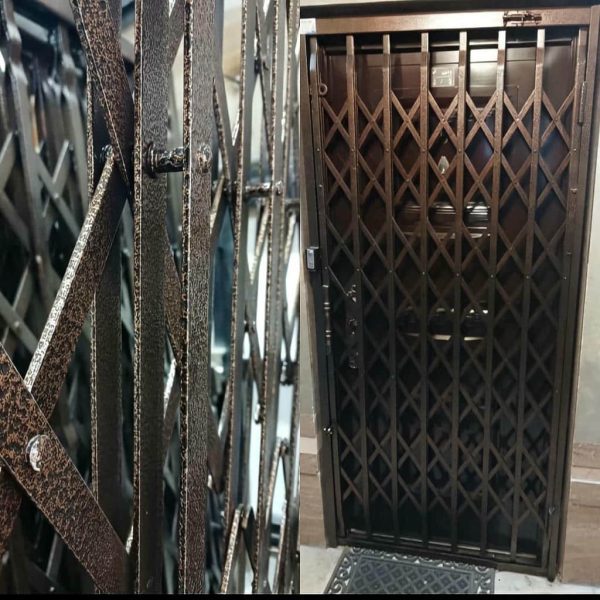 سفارش درب آکاردئونی ضد سرقت برای درب آپارتمان