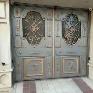 درب حیاط آهنی جدید و ارزان