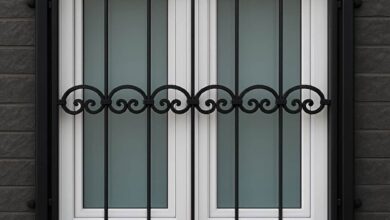 حفاظ پنجره دوجداره از داخل و خارج ساختمان