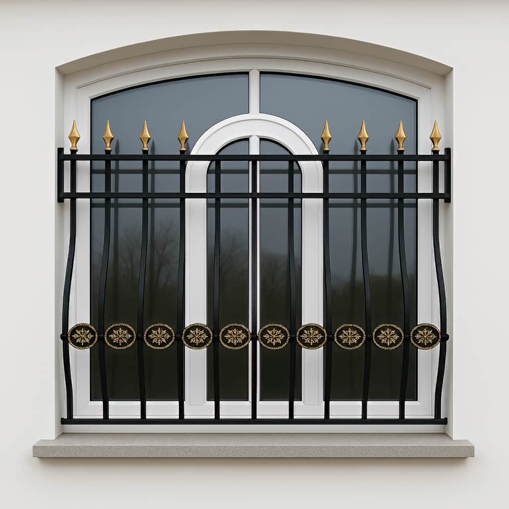 نصب حفاظ پنجره مدل موج سرنیزه دار