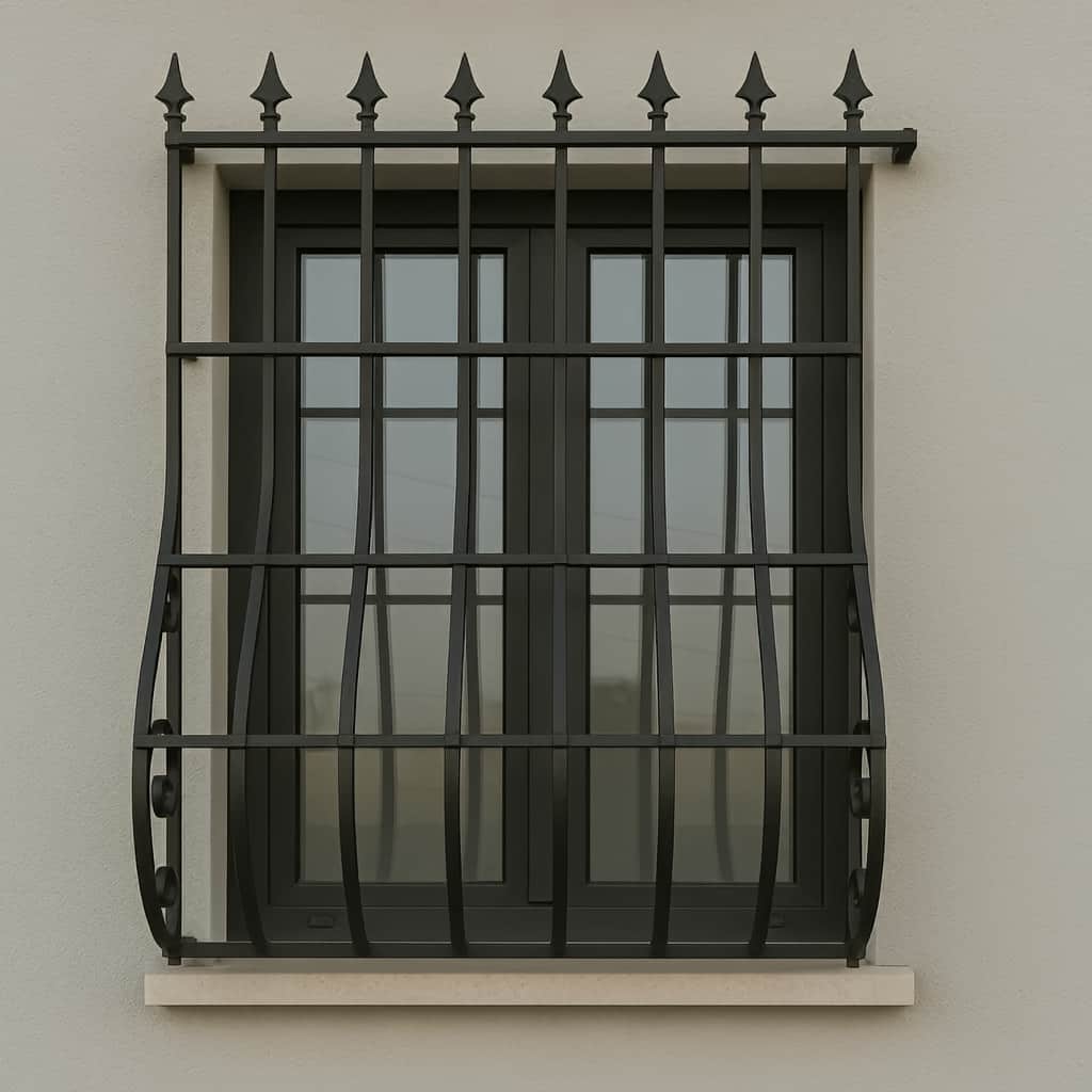 خرید حفاظ پنجره مدل نیزه&zwnj;ای قوس&zwnj;دار