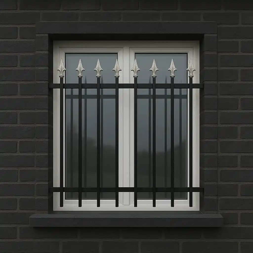 نصب حفاظ پنجره مدل نیزه دار ساده