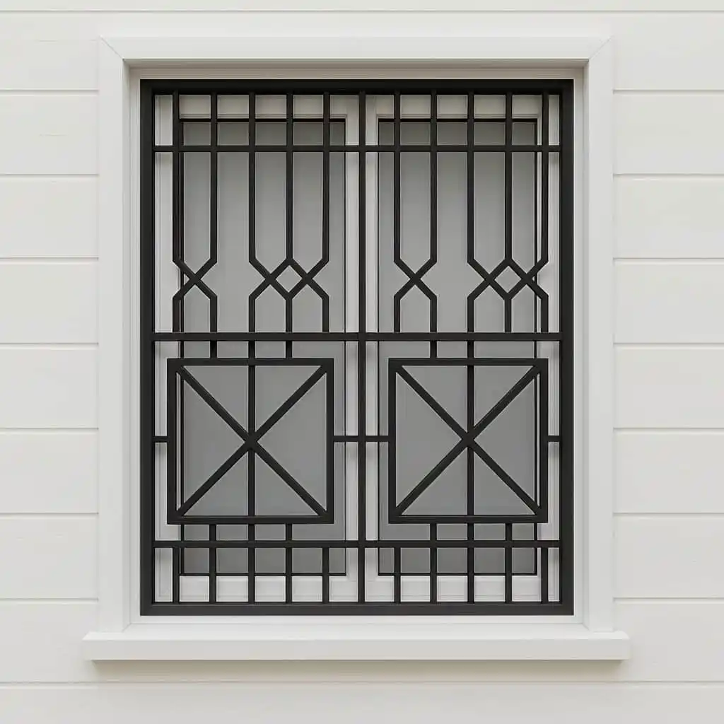 نصب حفاظ پنجره مدل هندسی مدرن