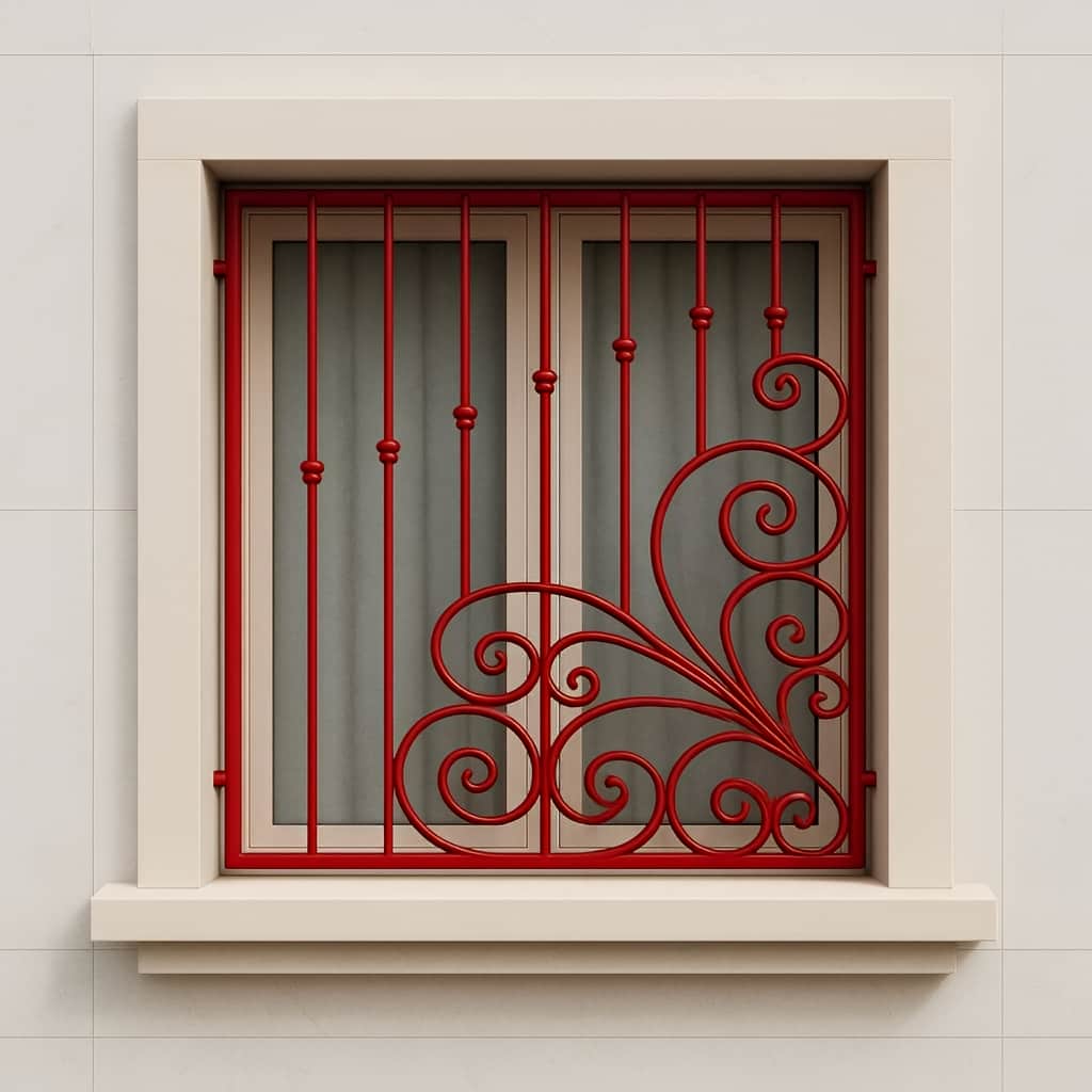 خرید حفاظ پنجره مدل گل پیچ