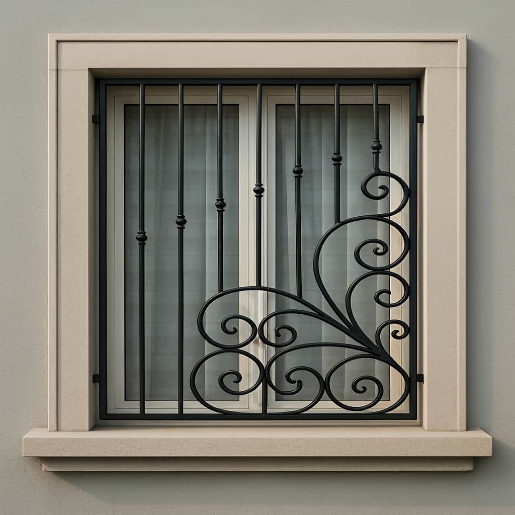 تولیدکننده حفاظ پنجره مدل گل پیچ