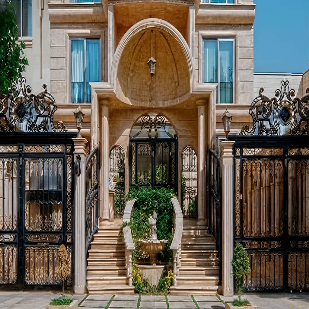 خرید درب فلزی مدل ورسای