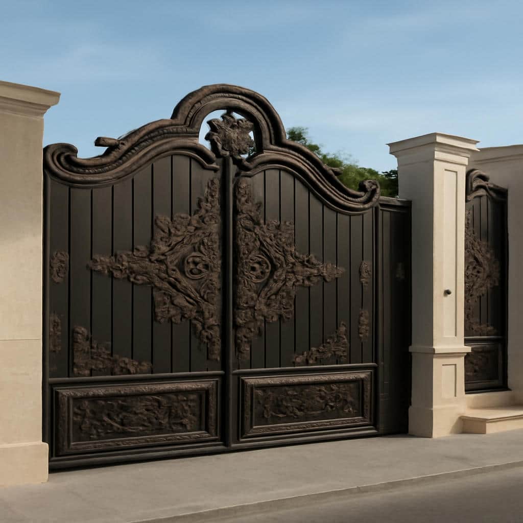 خرید درب فلزی مدل گل آرا