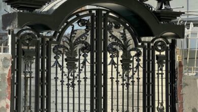 درب حیاط ویلایی در فشم