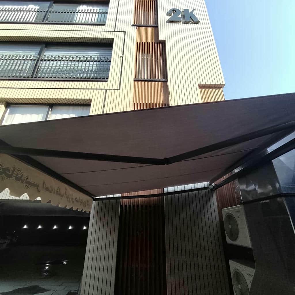 خرید سایبان برقی بازویی اتوماتیک تک بازو در اهواز