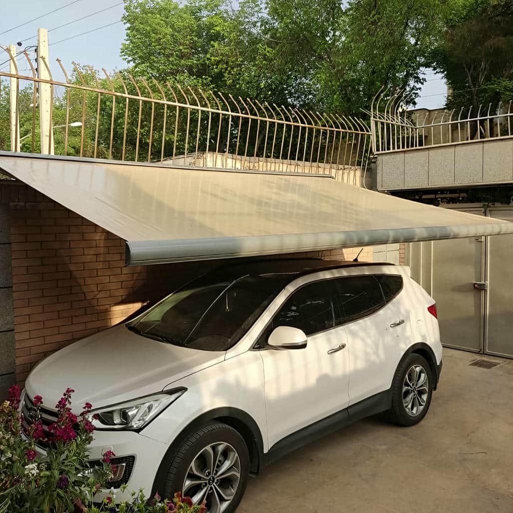 نصب سایبان برقی بازویی اتوماتیک ضدUV در بندر بوشهر
