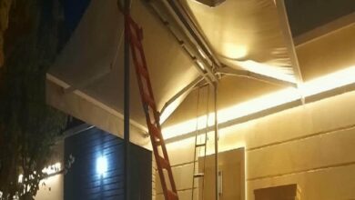 سایبان برقی در آبسرد