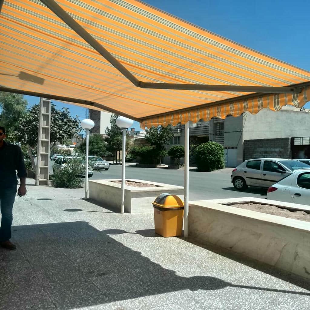 فروش سایبان برقی بازویی اتوماتیک موتوردار در بندر انزلی