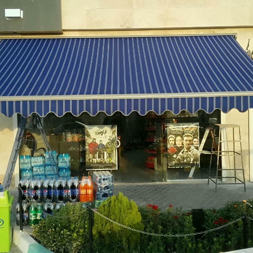 خرید سایبان برقی بازویی اتوماتیک تک بازو در بندر لنگه