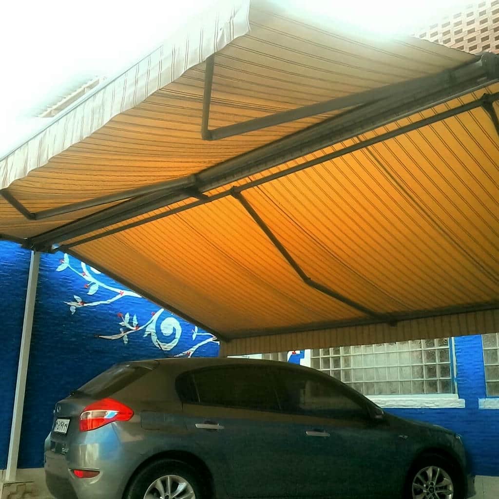 سایبان برقی بازویی اتوماتیک در بندر دیلم