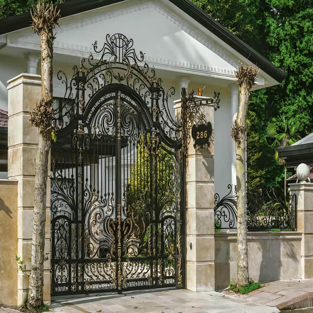 خرید درب حیاط رنگ کوره ای در کرمانشاه