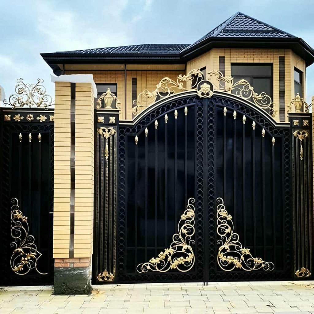 خرید درب حیاط ویلایی پوشش ضدزنگ در بومهن
