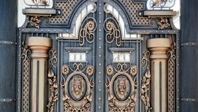 درب حیاط در قم