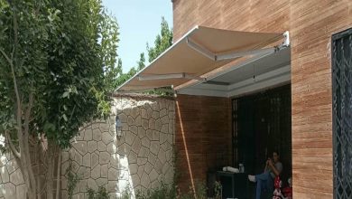 سایبان برقی در کاشان