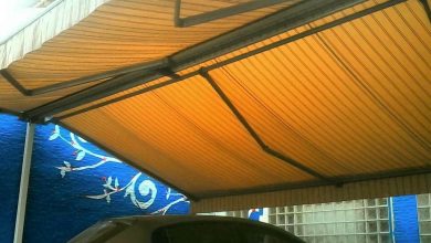 سایبان برقی بازویی اتوماتیک در بندر دیلم
