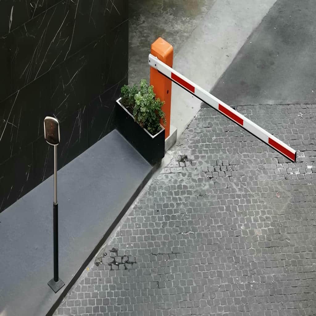 نصب راهبند پارکینگ با رنگ پوششی بادوام