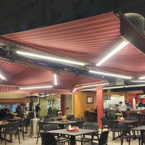سایبان برقی ضد UV برای حفظ پوست و مبلمان