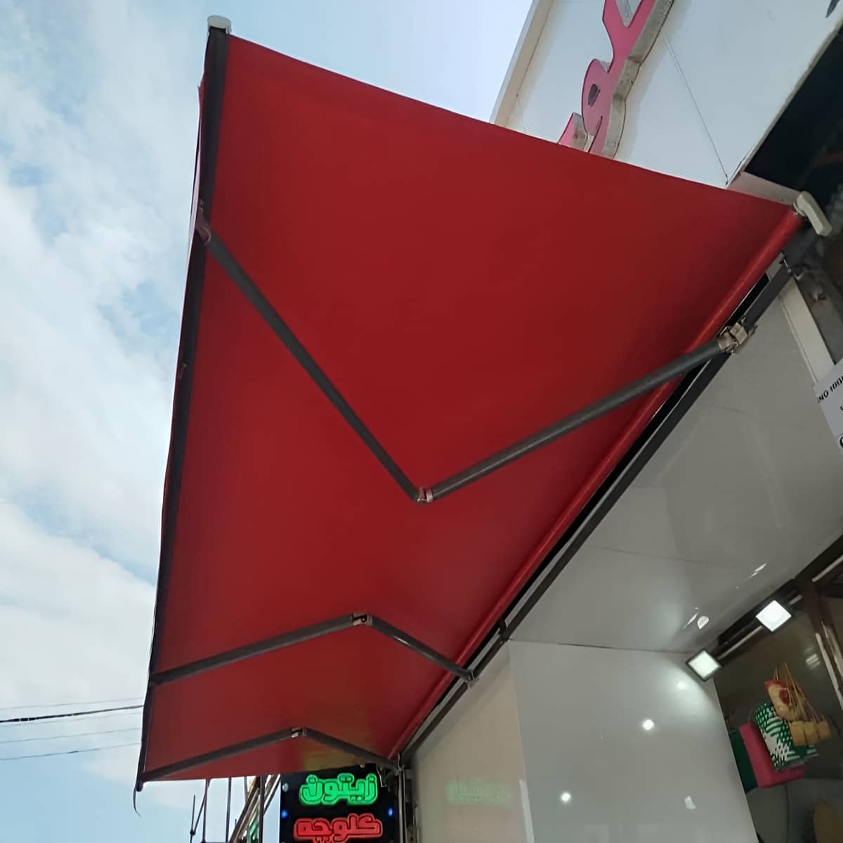 سایبان حیاط برقی جمع شونده با ریموت کنترل