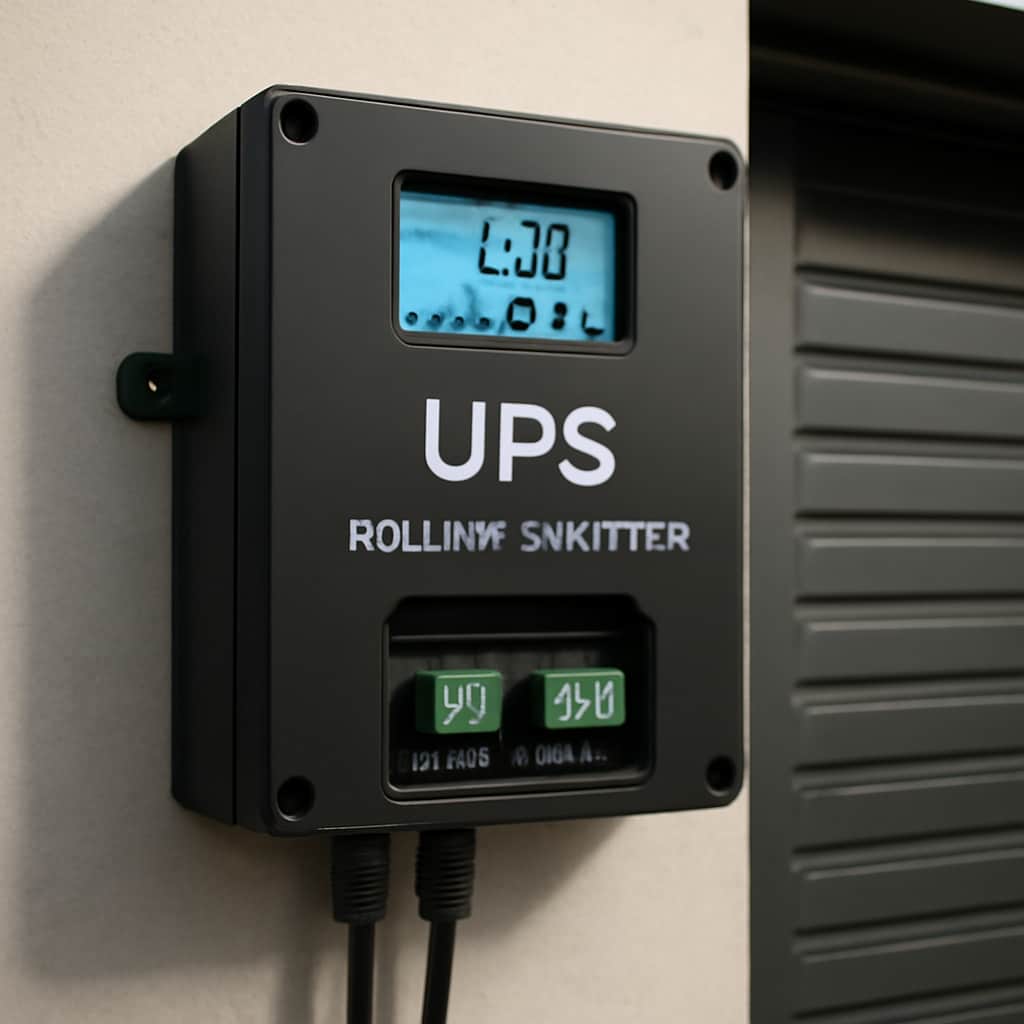 جک درب پارکینگ با سیستم UPS در زمان قطعی برق