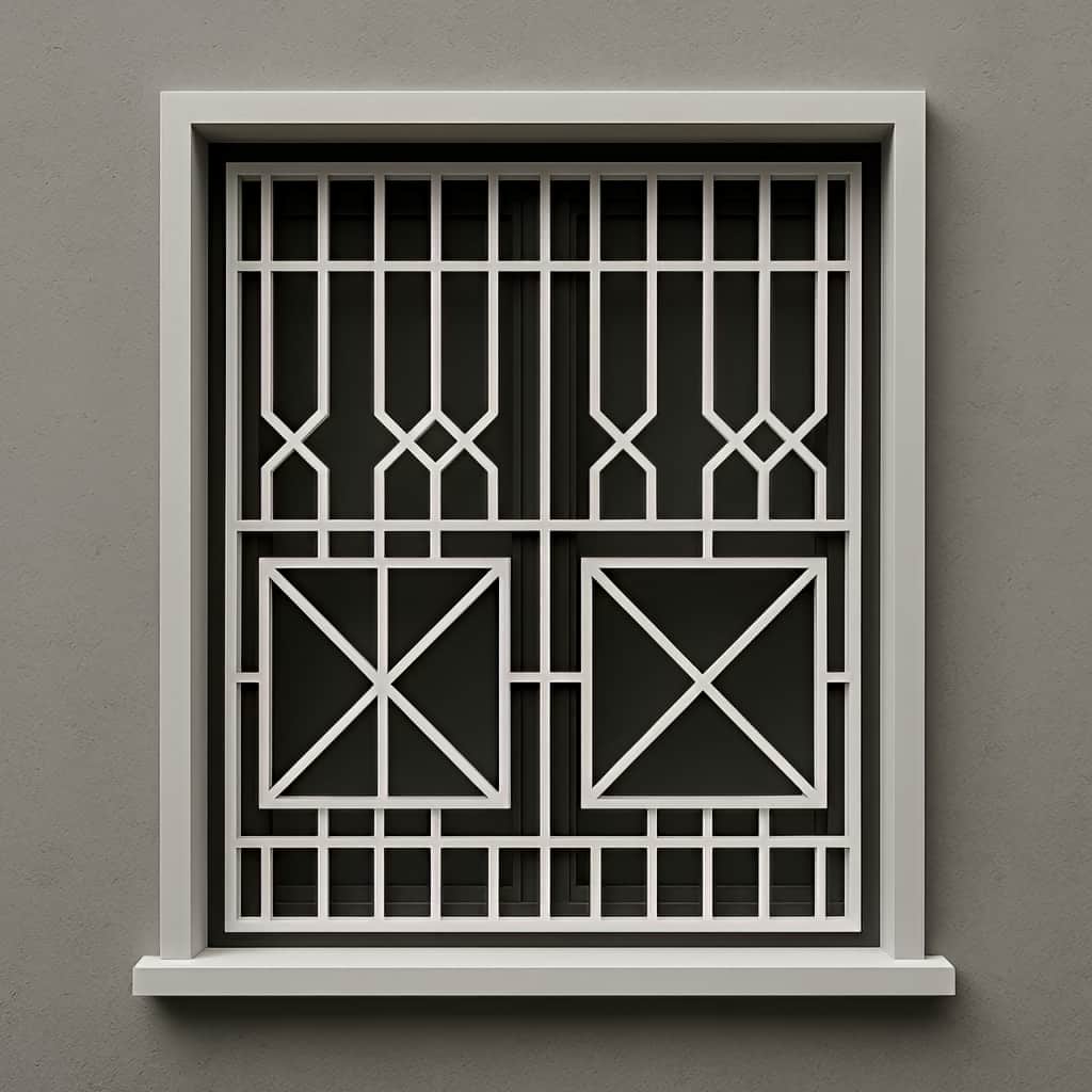 اجرای حفاظ پنجره طرح دار لیزری برای پنجره دوجداره