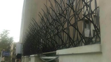 14 طرح حفاظ دیوار آهنی رنگ کوره
