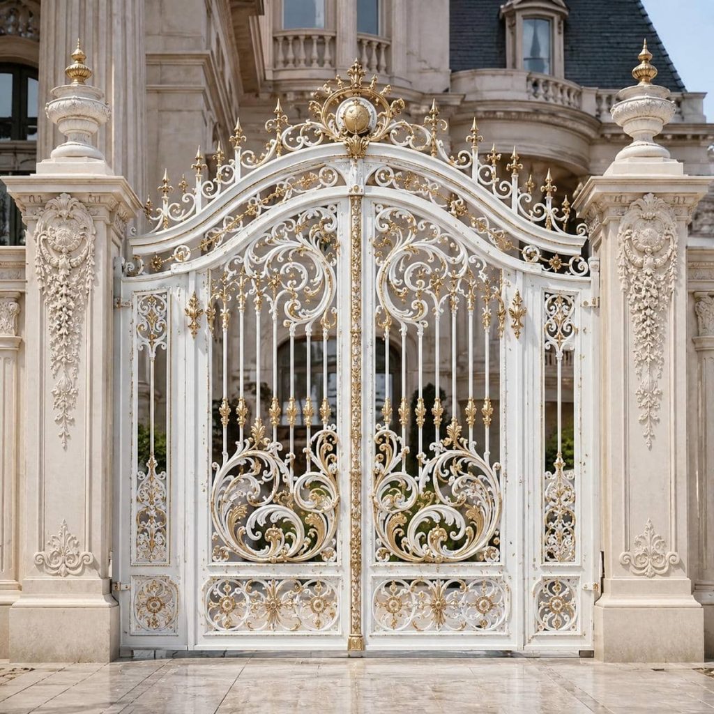 خرید درب حیاط شاسی سنگین با پروفیل مقاوم