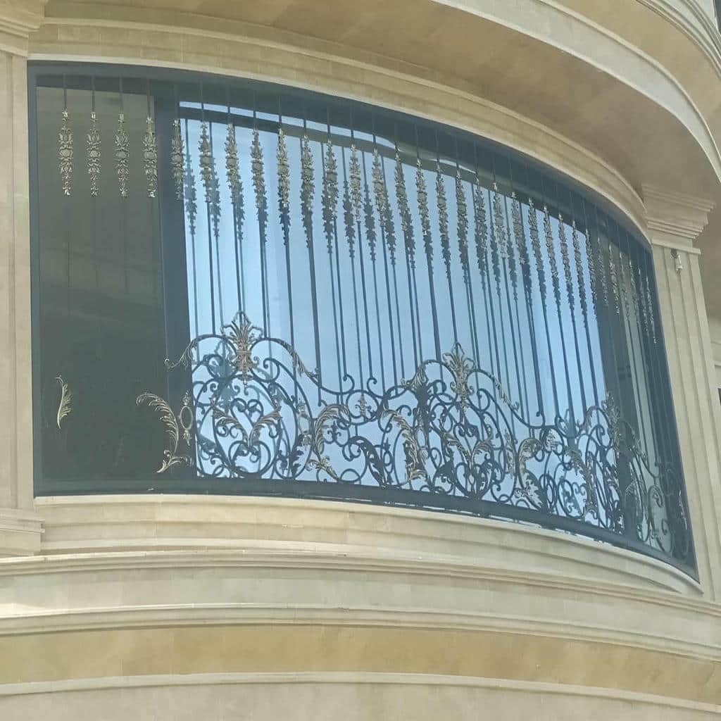 مدل حفاظ پنجره دوجداره ضد سرقت با قاب آهنی مقاوم