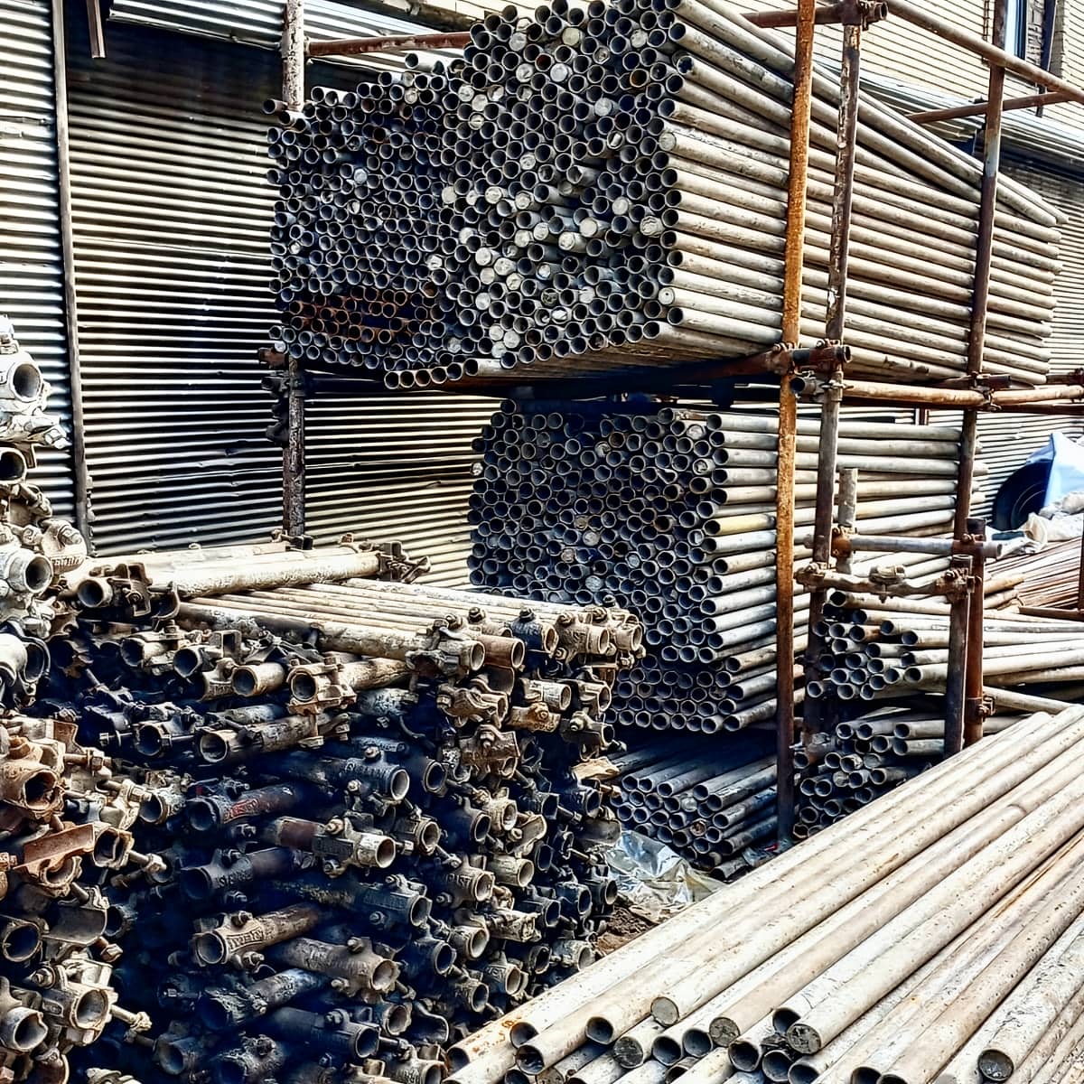 داربست مغازه، پاساژ و مراکز تجاری برای تابلو، بنر و نورپردازی