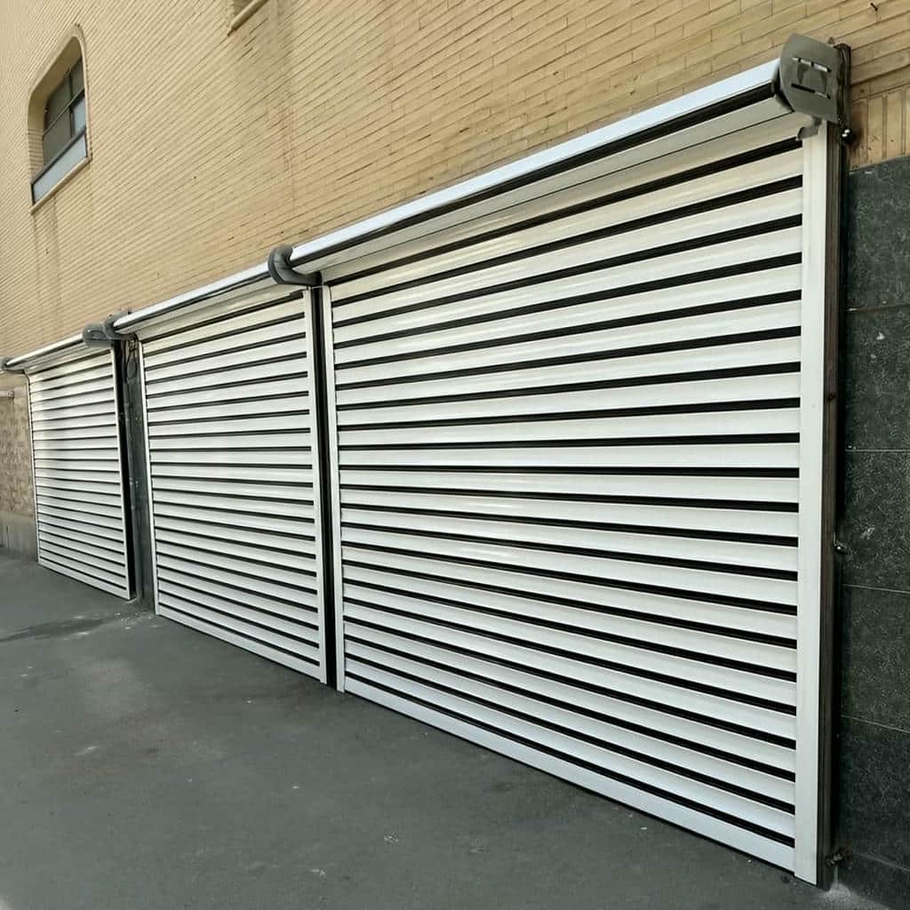 ساخت کرکره برقی مدرن نمای تجاری برای دهانه تجاری